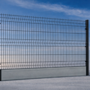 Ogrodzenie panelowe z podmurówką 150 cm drut fi 4 oczko 50x200 czarny - 100 m