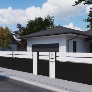 Nowoczesny słup multimedialny 150 cm EQ wideodomofon, podświetlenie , ulica