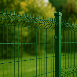 Panel Ogrodzeniowy ocynkowany + RAL 6005 zielony fi 5 – 123 cm