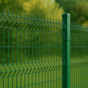 Panel Ogrodzeniowy ocynkowany + RAL 6005 zielony fi 5 – 153 cm